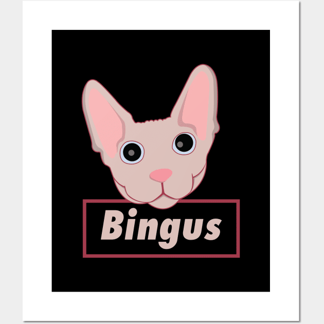 Bingus Cat Wall Art by Luna Illustration
